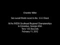 Sport Stacking Individual 3-3-3 World Record Chandler Miller 1.53