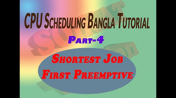 SJF Preemptive Algorithm CPU scheduling bangla tutorial