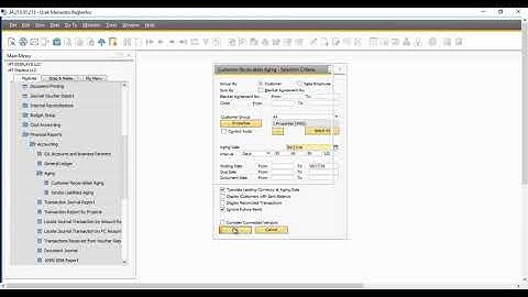 How to see all due invoices at aging date from all customers in SAP B1
