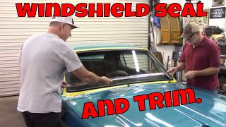 Windshield seal and trim. Classic mustang windshield trim. Jade part 101 Classic Mustang Windshield Trim Installation