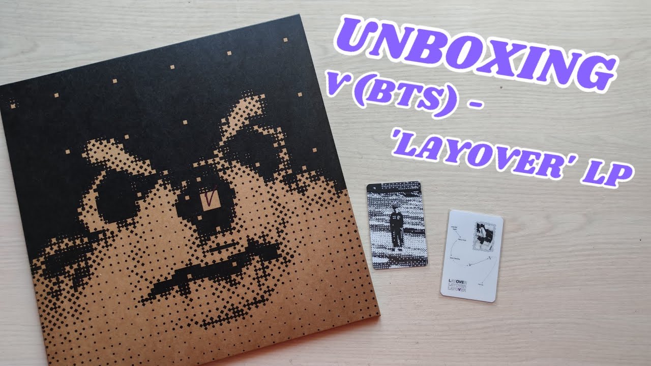 UNBOXING: V (BTS) - 'LAYOVER'  LP | Распаковка винила Тэхёна - Лайовер