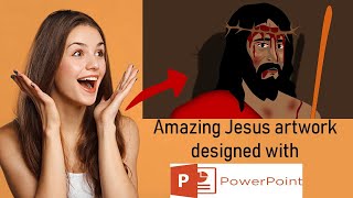 PowerPoint amazing animation (amazing Jesus with thorny crown illustration )