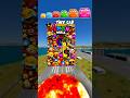 🌟Tiny Car vs Emoji Funny Wall Portal... and Turns ULTRA HUGE! 🌟 #shorts #beamngdrive