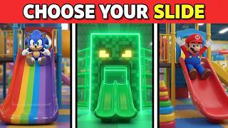 Choose Your Slide 🛝 Which One Is Safe? 😱 Would You Rather...? screenshot 3