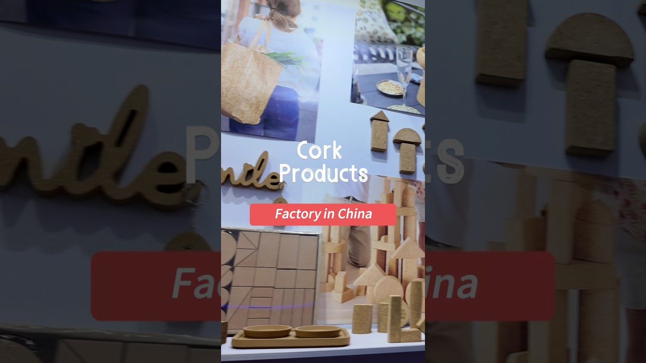 🪵 Natural Cork Products for Kids, Wine & More from Canton Fair 2025