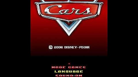 Cars Java Music: Main Menu