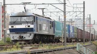 遅れすぎて 意味ワカメwなEF210-124牽引貨物
