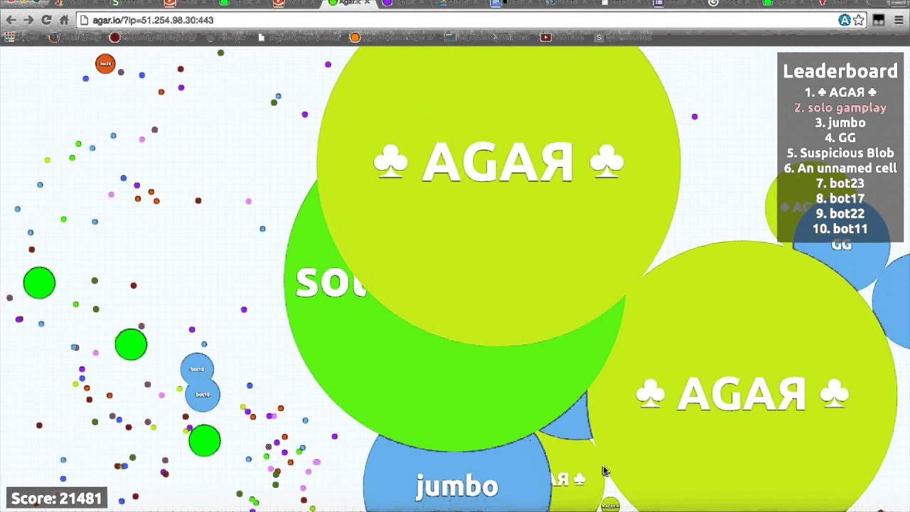 OMG WORLD RECORD 49K AGARIO GAMEPLAY