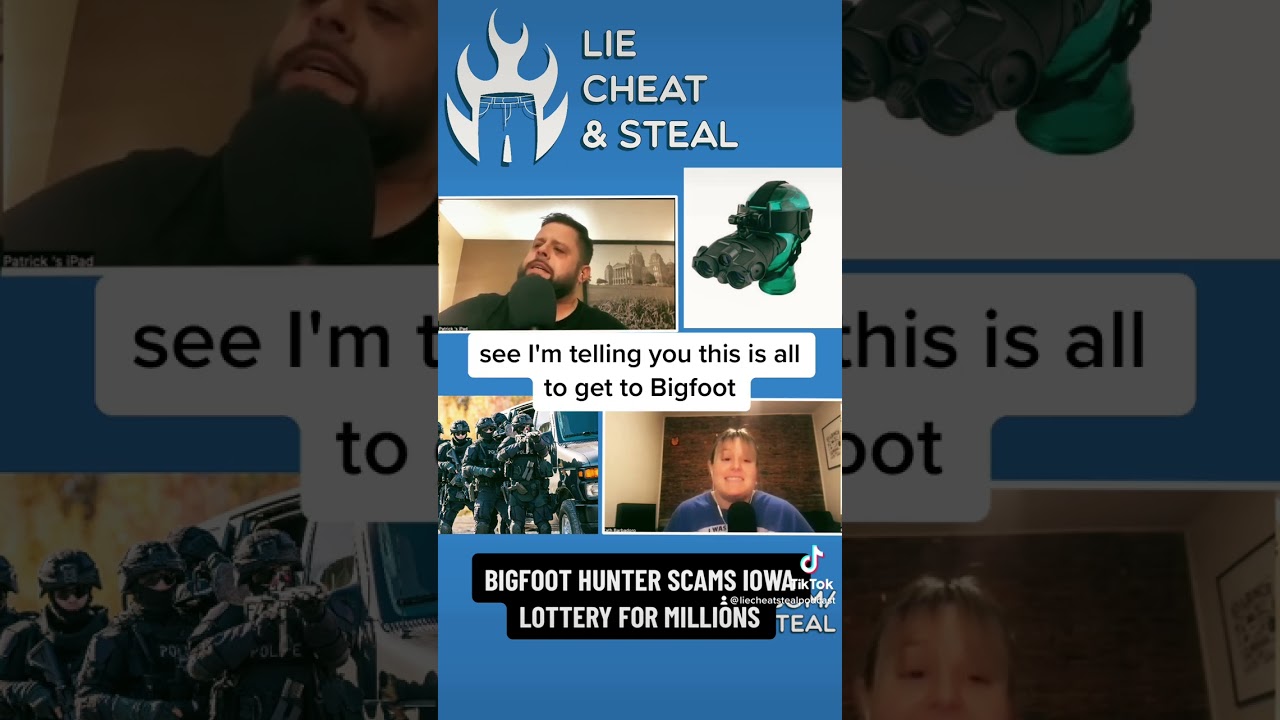 Bigfoot Hunter scams Iowa Lottery for MILLIONS