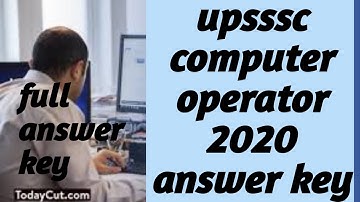 Upsssc computer operator answer key 2020 hindi GS  full
