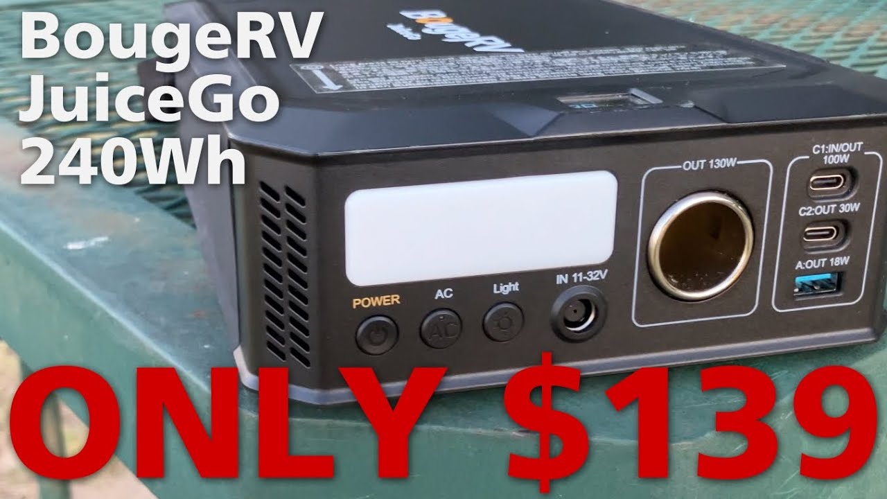 My review of the BougeRV JuiceGo 240Wh. Better and cheap than the