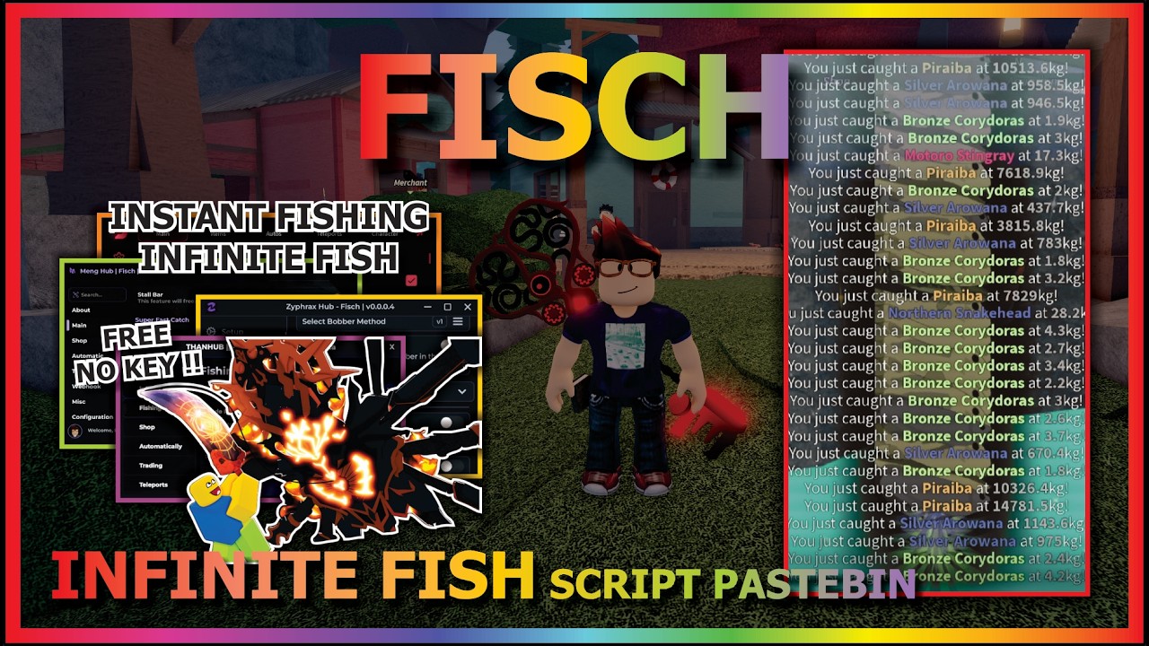 FISCH Script Pastebin 2026 INFINITE FISH, INSTANT FISHING, EZ EVENT ...