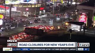 6 pm Las Vegas traffic update for New Year's Eve