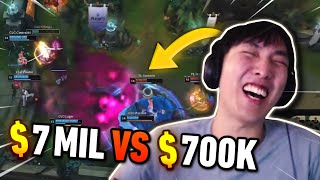 WHO WINS: $7 MILLION or $700K ROSTER?! | Doublelift Co-Stream