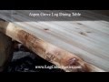 Rustic Table - Farmhouse Dining Table - Aspen Log Table & Furniture Rustic Table - Farmhouse Dining Table - Aspen Log Table & Furniture