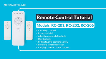 RC-201, RC-202 and RC-206 Remote - A Step-by-Step Tutorial | Neo Smart Blinds