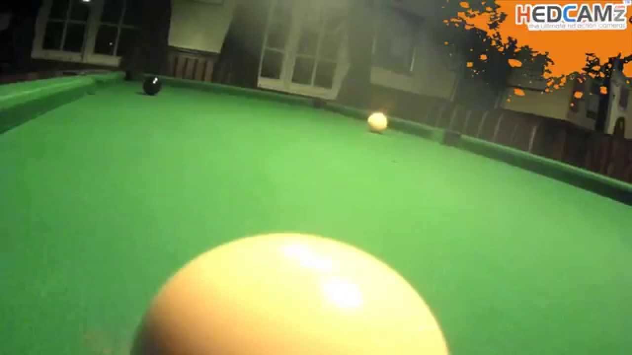 Pool table Cue-cam (HEDCAM Camcorder) - YouTube