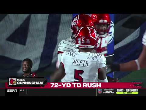 Louisville QB Malik Cunningham SICK 72 Yard TD Run vs Duke | 2021 College Football