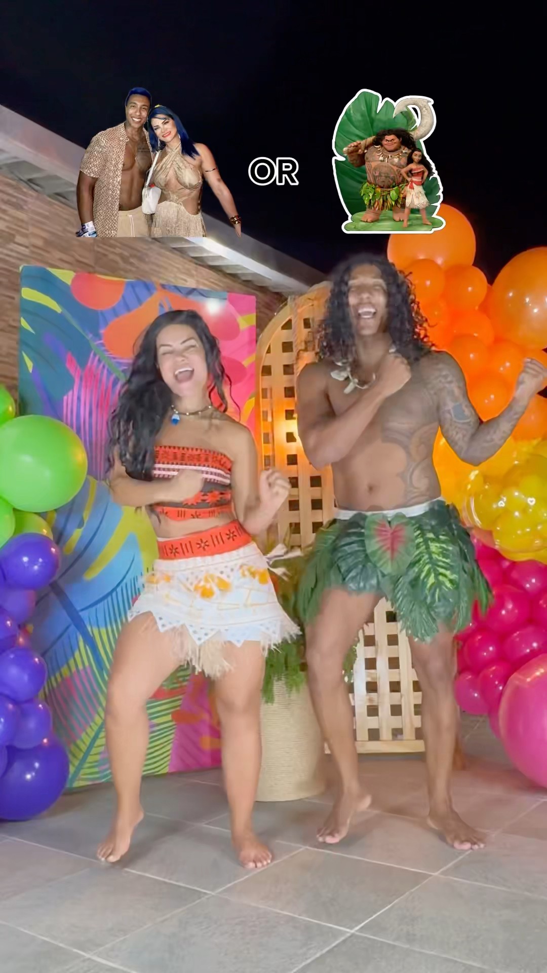 Mayca/Apollo or Moana/Maui? ?? #moana #maui #transition @ApolloSant