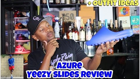 Adidas Yeezy Slide Azure Unboxing and Review | Sizing Tips and Outfit Ideas