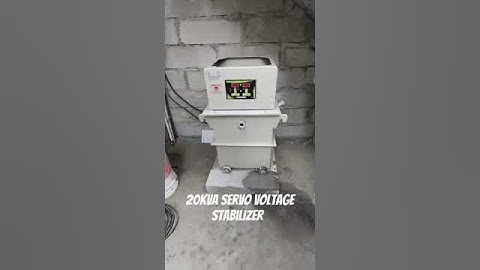 20KVA Oil Cooled Single Phase Servo Voltage Stabilizer #servostabilizer #highvoltagestabilizer