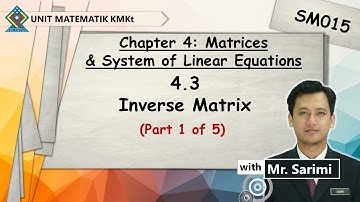 Chapter 4 | 4.3 Inverse Matrix (1/5)
