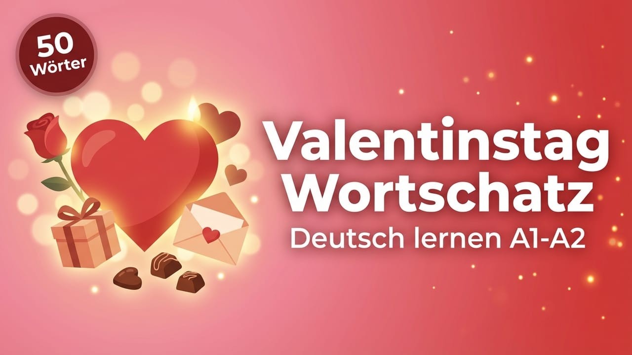 Valentinstag Wortschatz | Deutsch lernen A1-A2