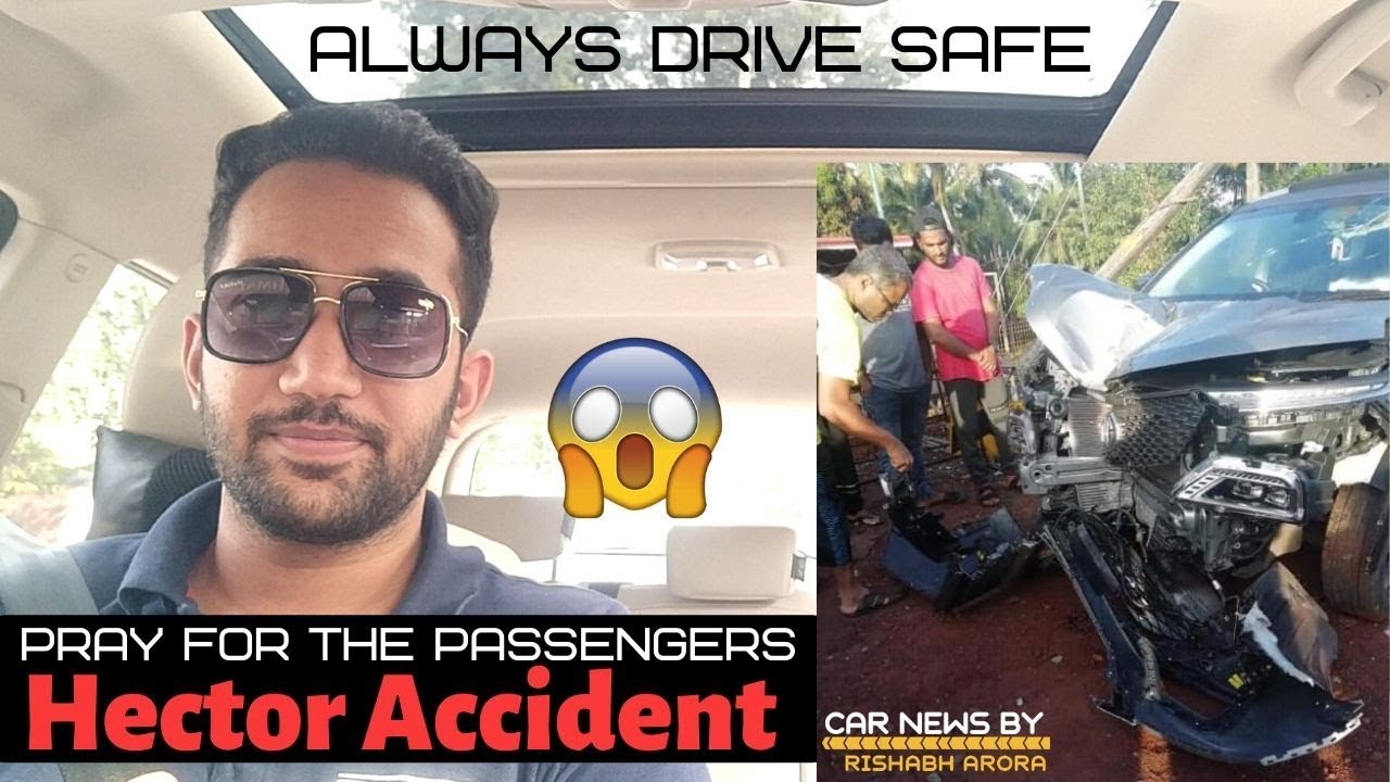 MG Hector Accident, hua collision ek pole ke sath ? Pray for the Passengers ! YouTube