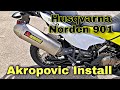 Akropovic Slip-on Muffler for the Husqvarna Norden 901