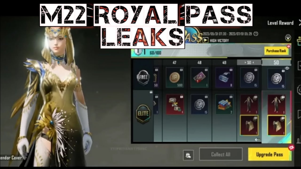 New Royal Pass Leaks 😱 | M22 Royal pass | 1 - 50 all rewards | by MONSTER X |