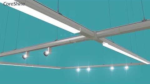 Coreshine C line- LED linear trunking system Video