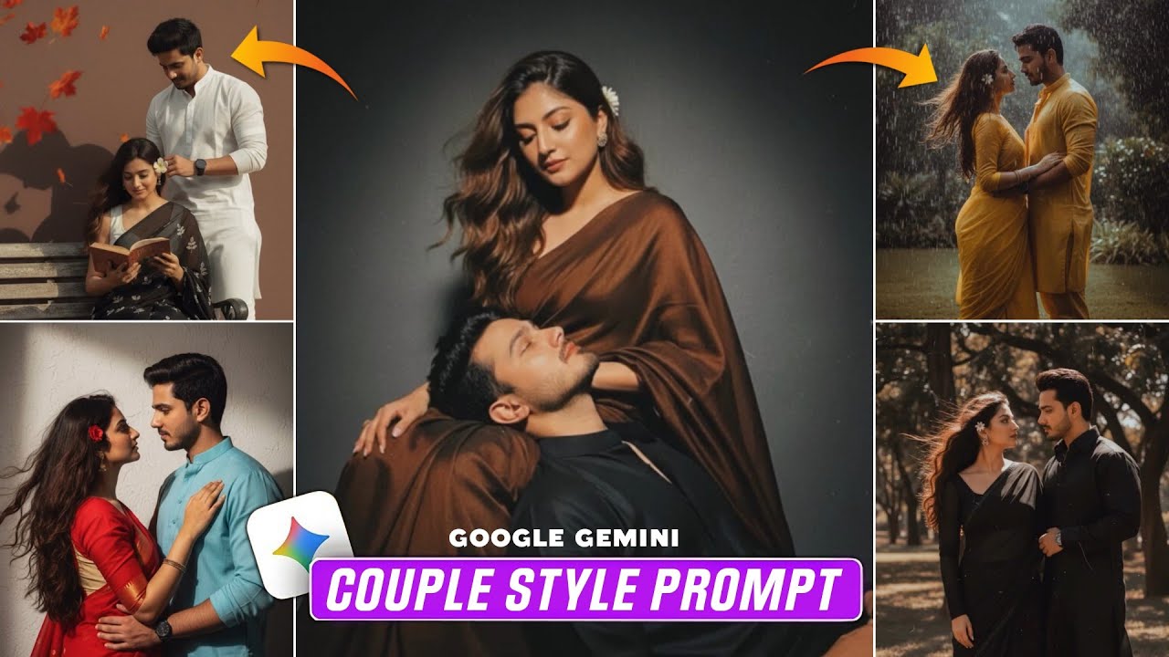 Couple Retro Style Gemini Prompt || Couple Photo Editing Gemini Prompt || Google Gemini Prompt