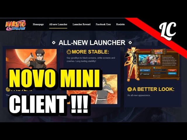 NOVO MINI CLIENT NARUTO ONLINE - COMO INSTALAR BR E NA JUNTOS !!! 