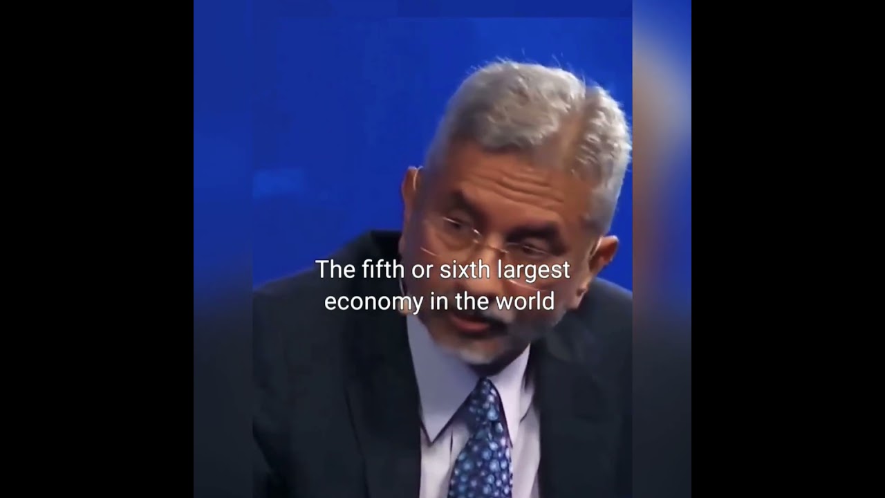 External affairs minister Jaishankar insightful answer on where does India stand on US x China axis