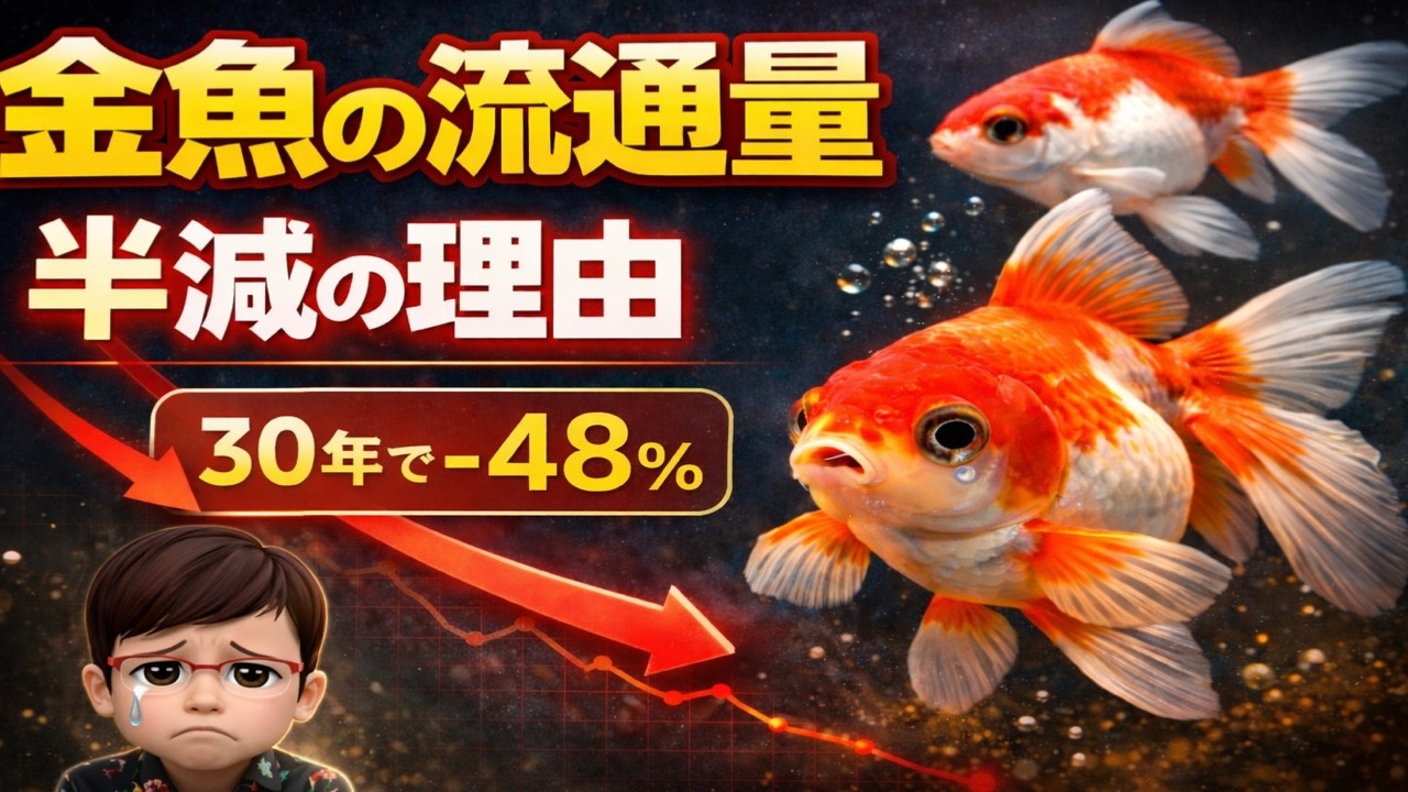 金魚の生産量、流通量が激減！そのうち金魚が手に入らなくなる？金魚産業が衰退している理由とは？