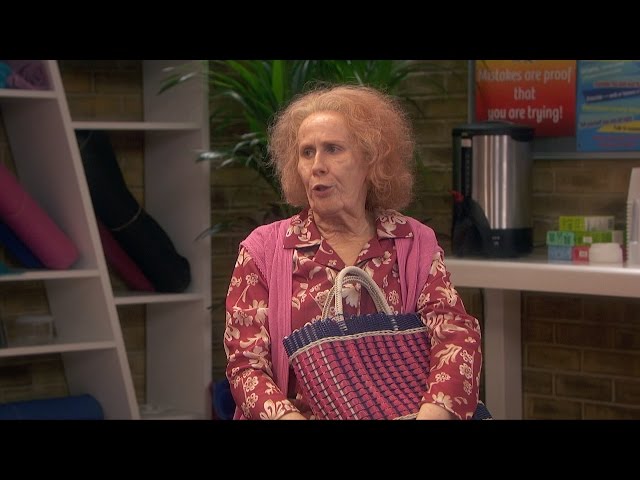 Nan annoys the anger management group - Catherine Tate's Nan: Episode 1 Preview - BBC One Christmas class=