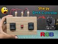 How to make sharpy light dmx controller at home with cardboard  sharpy light remote kaise banaye