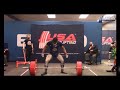 Austin perkins usapl ar squat and eleven times bodyweight