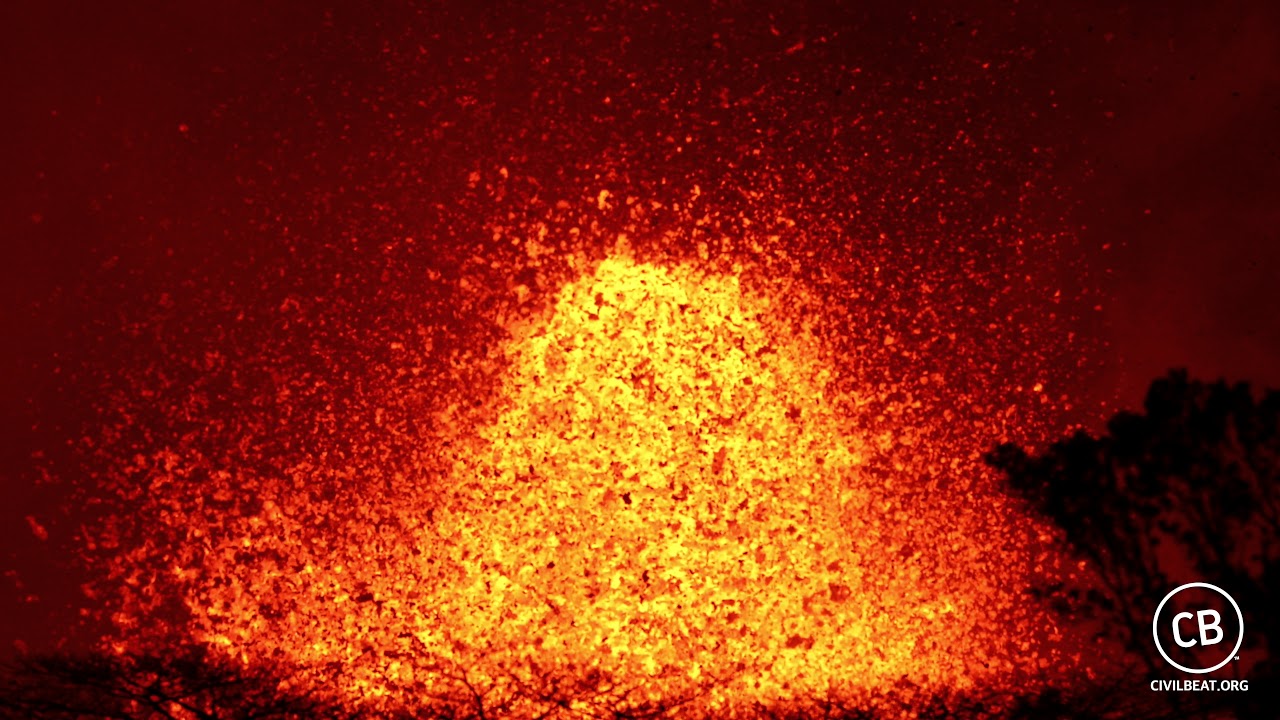 Kilauea Lava Fissure #8 Inside Leilani Estates May 29, 2018 Hawaii