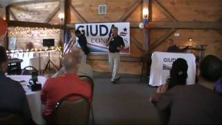 Jim Bender speaks at Bob Giuda's VIP Reception and Silent Auction