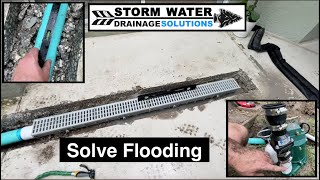 How to Install a Drainage System  Yard Drainage Issues  Stop Flooding