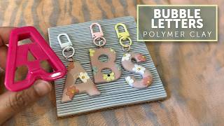 Mini Polymer Clay Tutorial 16 Polymer Clay Bubble Letters