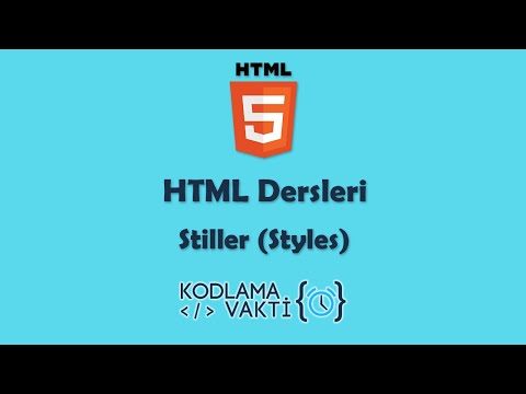 Video: HTML'de stil ne anlama geliyor?