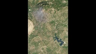 Greek Wildfires Seen From Space