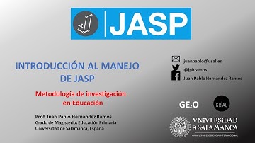 JASP (4) -  Descriptivos en una variable cuantitativa (escala)