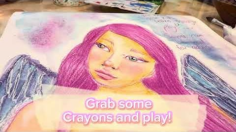 Pick up the crayons and begin! #mixedmedia #art #bilateralplay #balance #new #creativity  