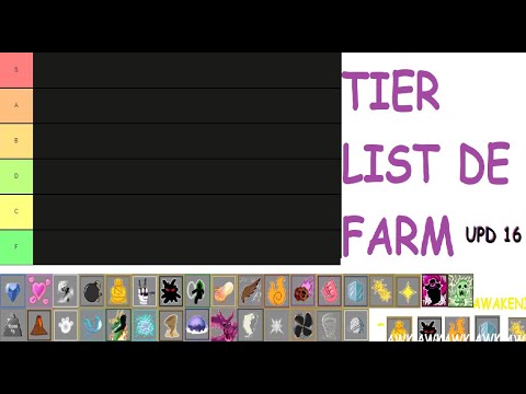 TIER LIST DAS MELHORES FRUTAS PRA FAZER RAID DO BLOX FRUITS UPDATE 16 