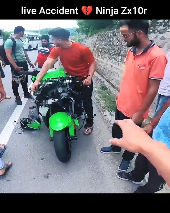 Live Accident Of Ninja Zx10r 💔| Total Loss Super Bike | Superbike