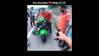 Live Accident Of Ninja Zx10r 💔| Total Loss Super Bike | Superbike screenshot 4