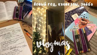 Дни Со Мной//VLOGMAS#2//study with me🧚🏻‍♀️